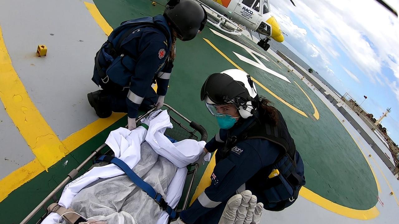 Man airlifted to hospital from bulk carrier | The Courier Mail