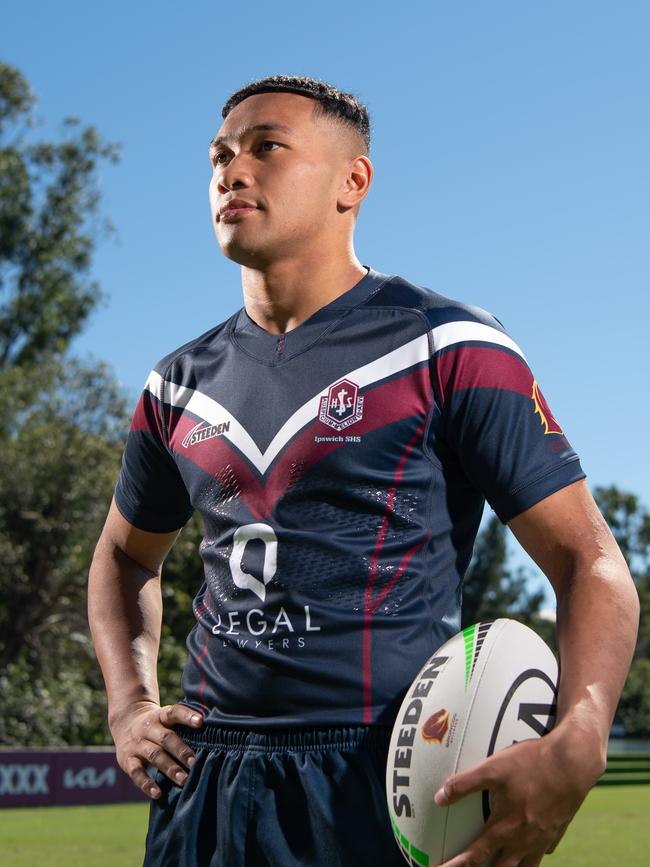 Kulikefu Finefeuiaki, the Ipswich SHS captain. PICTURE: Brad Fleet