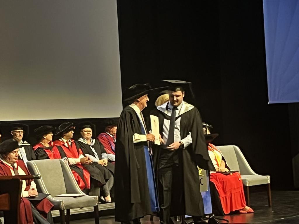 The University of the Sunshine Coast graduation ceremony at Maryborough's Brogla Theatre.