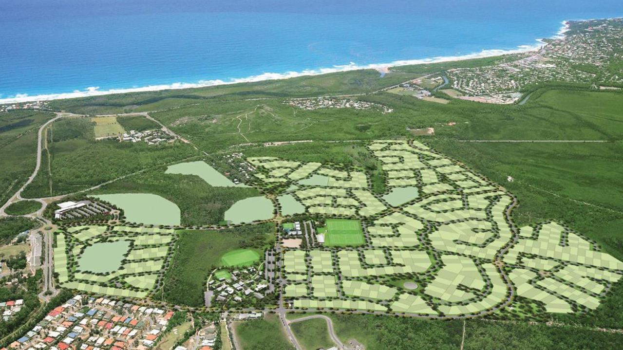 An aerial view of Ridges, Peregian Springs.