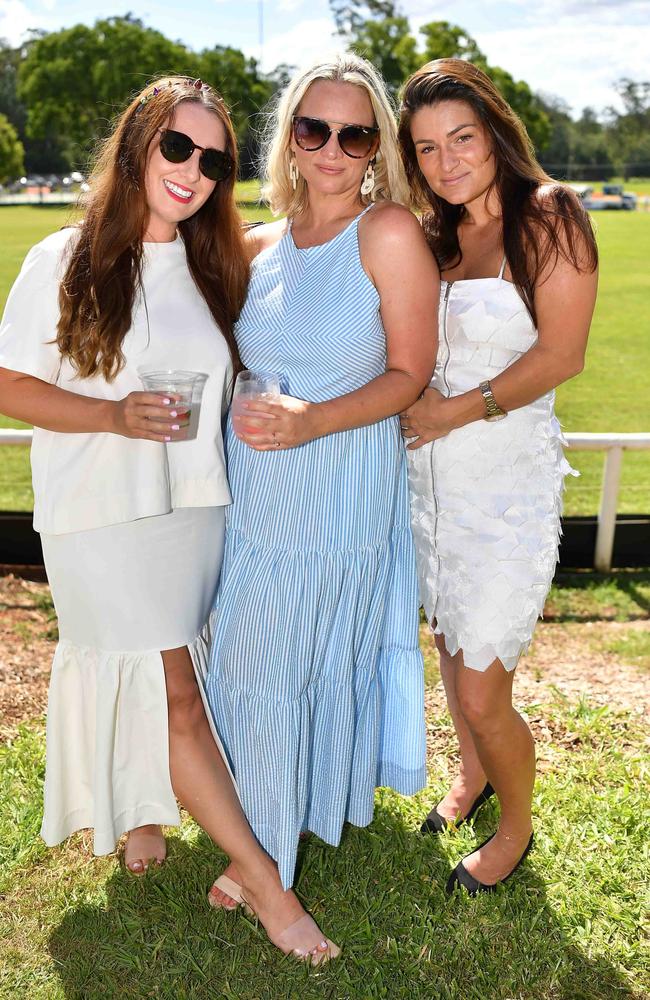 Elouise Hunter, Lauren Teece and Hannah Hoad at the Polo &amp; Provedores, Noosa. Picture Patrick Woods.