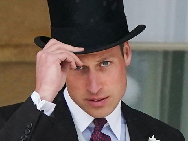 Britain's Prince William, Prince of Wales reacts as he arrives to attend The Sovereign's Garden Party, at Buckingham Palace, central London, on May 21, 2024. (Photo by Yui Mok / POOL / AFP)