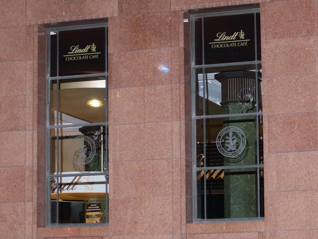Several windows have been shattered. Picture: Bill Hearne