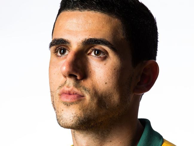 SYDNEY, AUSTRALIA - MAY 20: Tom Rogic poses during an Australian Socceroos portrait session at Crowne Plaza Terrigal on May 20, 2014 in Sydney, Australia. (Photo by Matt King/Getty Images)