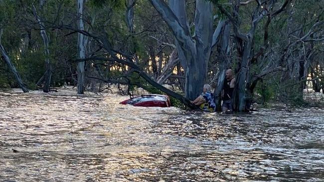 Local hero Mitch Smith stayed with the elderly woman for an hour to make sure she was OK until emergency services arrived. Credit: Victoria Police