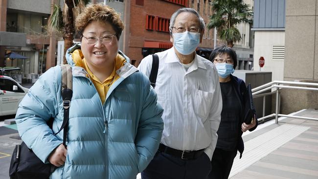 Sally Zou arriving at the Federal Court in Sydney this week. Picture: Dylan Coker