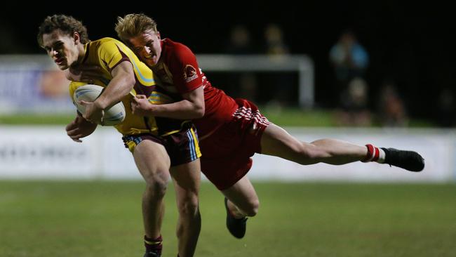 Keebra’s Sebastian Winters-Chang proved elusive in his school’s showdown with PBC. Picture: Glenn Hampson