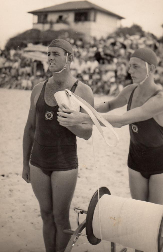 Mr Brough was a captain for the Surfers Paradise Surf Lifesaving Club in 1947 and 1948. Photo: Supplied. 