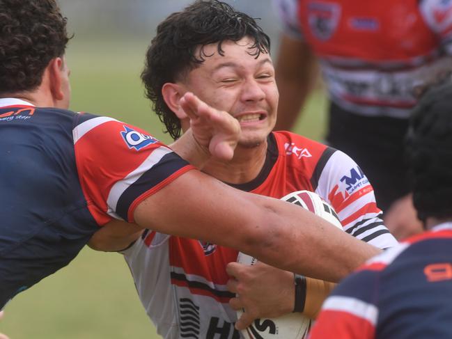 Kirwan State High School hosts St Patrick's College, Mackay, in round 1 of the 2025 Aaron Payne Cup. Picture: Evan Morgan