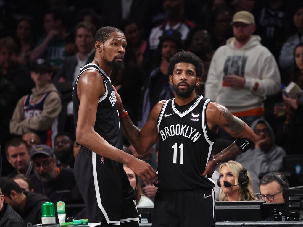 The Brooklyn Nets pose for a team photo at the Barclays Center in