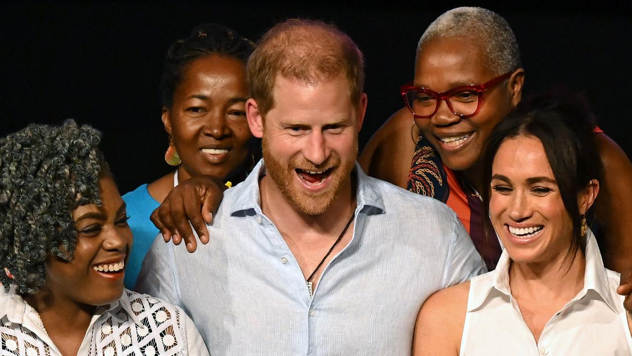 The couple pictured during their trip to Colombia. Picture: Raul Arboleda/AFP