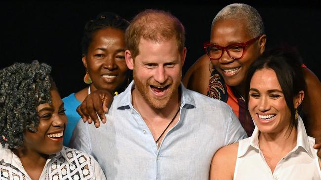 The couple pictured during their trip to Colombia. Picture: Raul Arboleda/AFP