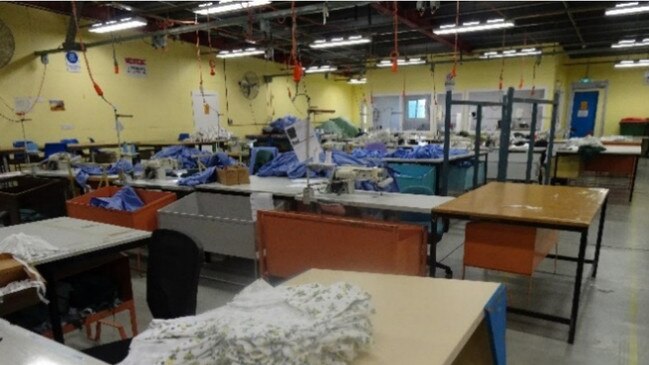 A photo of the textile employment unit.