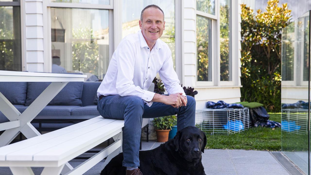 8/04/2021 Former editor of The Age, Alex Lavelle at his home in Melbourne. The former editor speaks for the first time publicly about his life after his sudden departure from the newspaper in June last year. Aaron Francis/The Australian