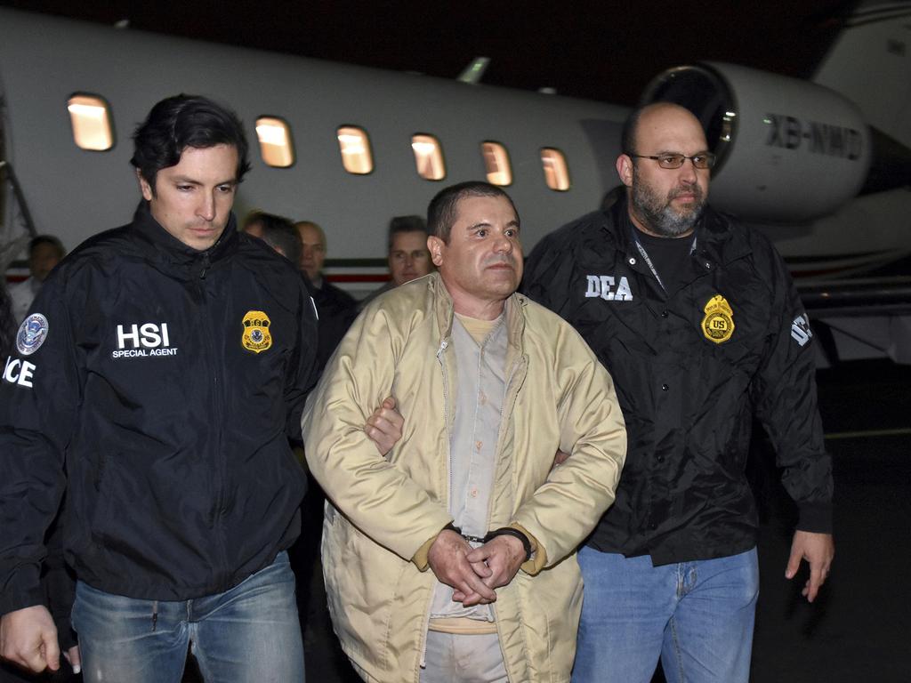 Joaquin “El Chapo” will face court in New York this week. Picture: AP