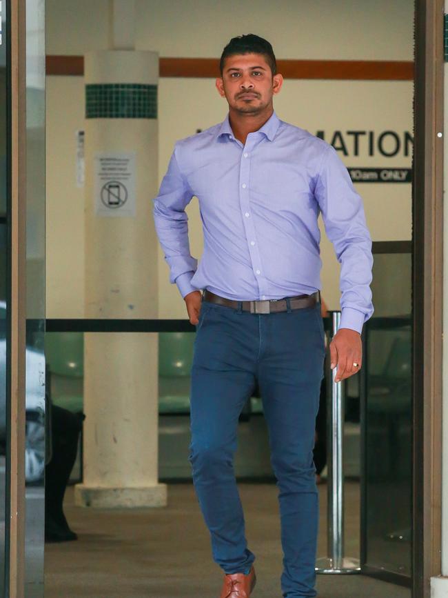 Abrar Matin Alif, outside Fairfield Court House today. Picture: Justin Lloyd