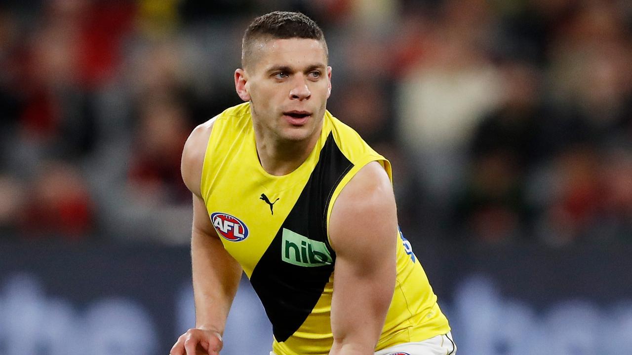 Dion Prestia is in doubt for round 1. Picture: Dylan Burns/AFL Photos via Getty Images