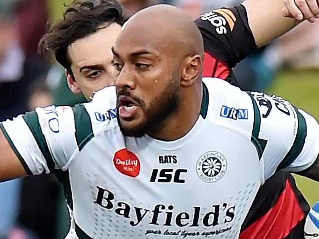 Action from the Shute Shield rugby union semi final Warringah versus Northern Suburbs at North Sydney Oval on Sunday August 26th. (AAP IMAGE / Troy Snook)