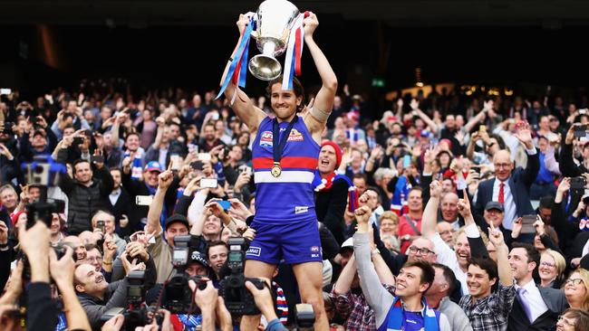 Nine Western Bulldogs including captain Marcus Bontempelli have tasted grand final success. Picture: Ryan Pierse/AFL Media/Getty Images