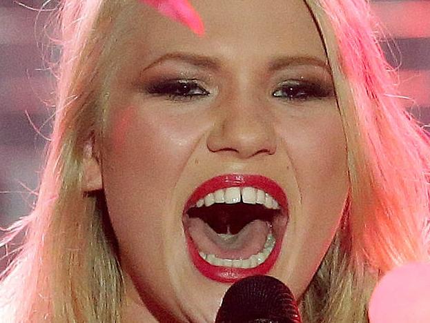 The Voice finale at Fox Studios, Moore Park. Winner 18 yr old Anja Nissen.