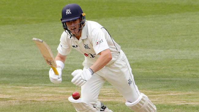 Marcus Harris will likely amke his Test debut in Adelaide, where he’s expected to open with Aaron Finch. Picture: AAP