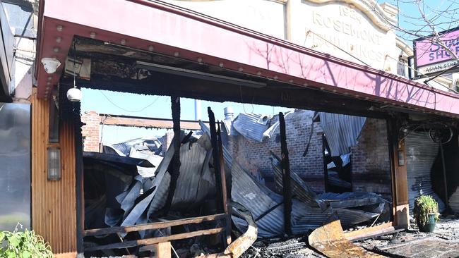 Little is left of the historic Rosemont Building on Prospect Rd, Prospect. Picture: Keryn Stevens