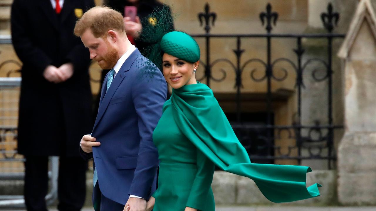 Meghan and Harry at their final royal event in March last year. Picture: Tolga AKMEN / AFP