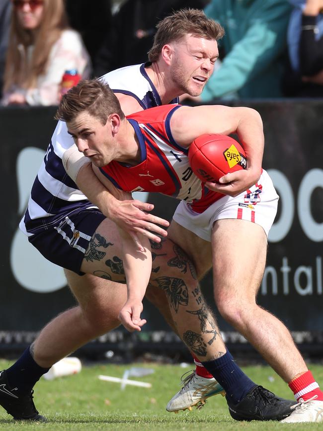 Congupna’s Kyle Mueller brought up his 100th goal in the grand final.