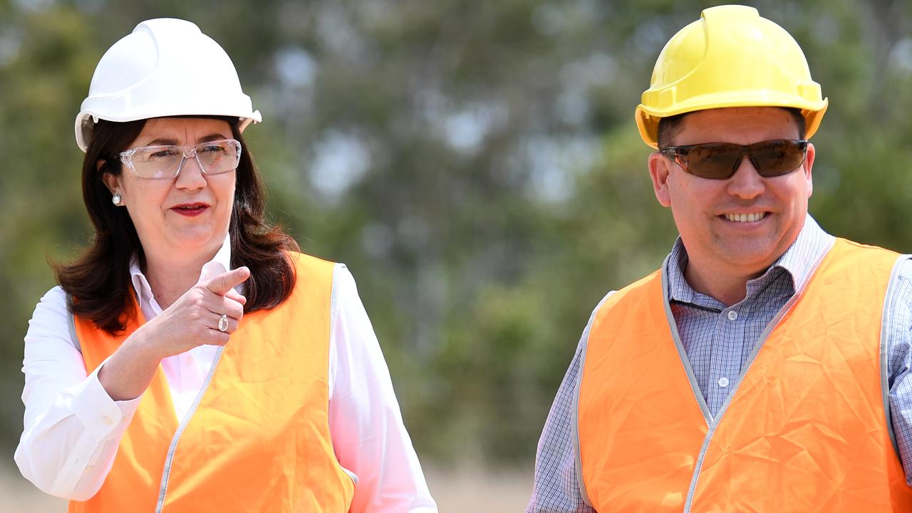 The Premier and the Mayor during the 2020 state election campaign. Picture: NCA NewsWire / Dan Peled