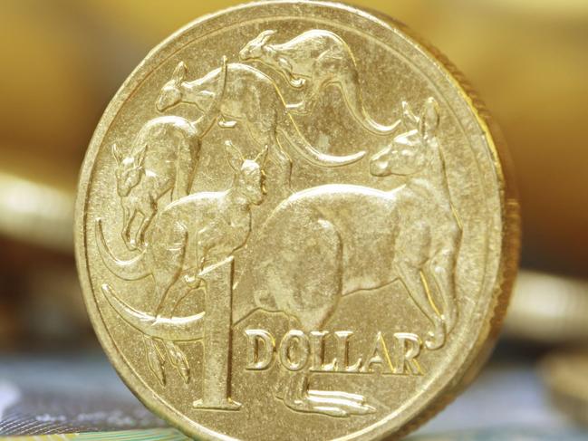 Australian money background. Soft focus, shallow DOF, with lots of copy space.