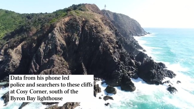 Drone footage of the cliffs around Cosy Corner