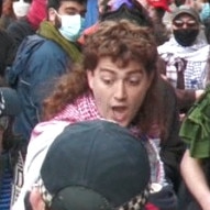 Detectives are hoping to identify this protester. Picture: Victoria Police