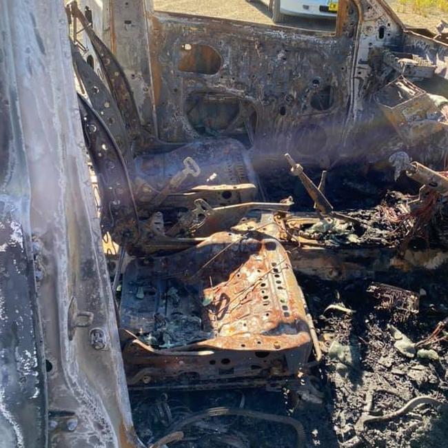 The Casino family has been left despaired after a thief burnt their car until it was unrecognisable.