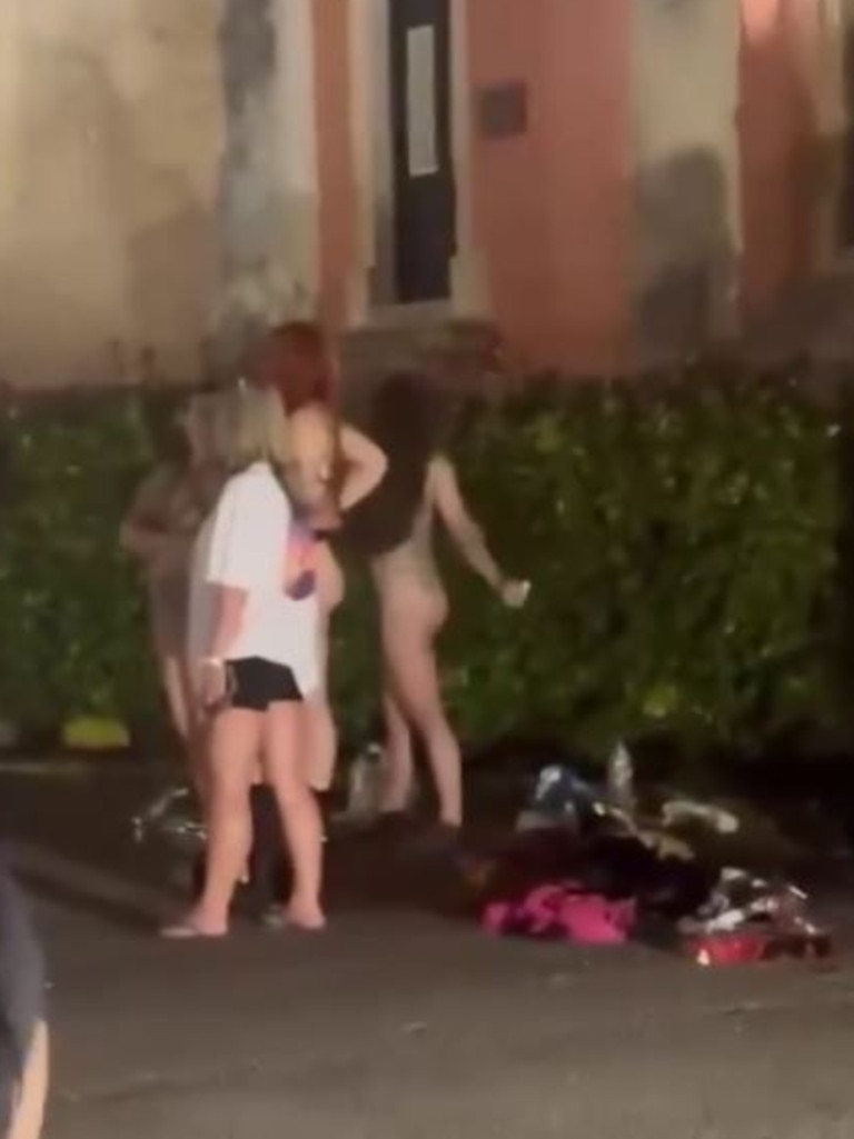All five women spent several days in prison after the video went viral and led to their arrests. Picture: Facebook/StefanDimoulis