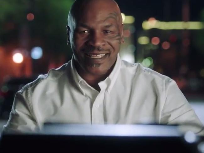 The use of Mike Tyson in the campaign has been questioned. Picture: YouTube