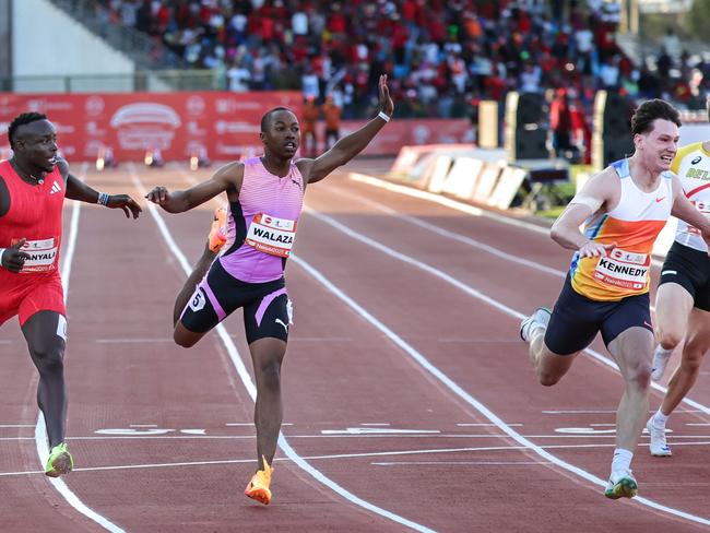 Lachlan Kennedy beat a world class field including Olympic relay silver medallist Bayanda Walaza. Picture: AFP