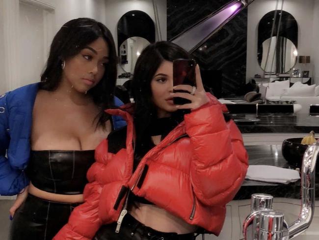 Jordyn Woods and Kylie Jenner. Picture: Kylie Jenner/Snapchat