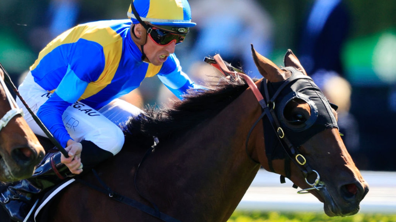 SYDNEY, AUSTRALIA - OCTOBER 10: Nash Rawiller riding She's Ideel wins race 4 the Tresemme Handicap during Sydney Racing at Royal Randwick Racecourse on October 10, 2020 in Sydney, Australia. (Photo by Mark Evans/Getty Images)