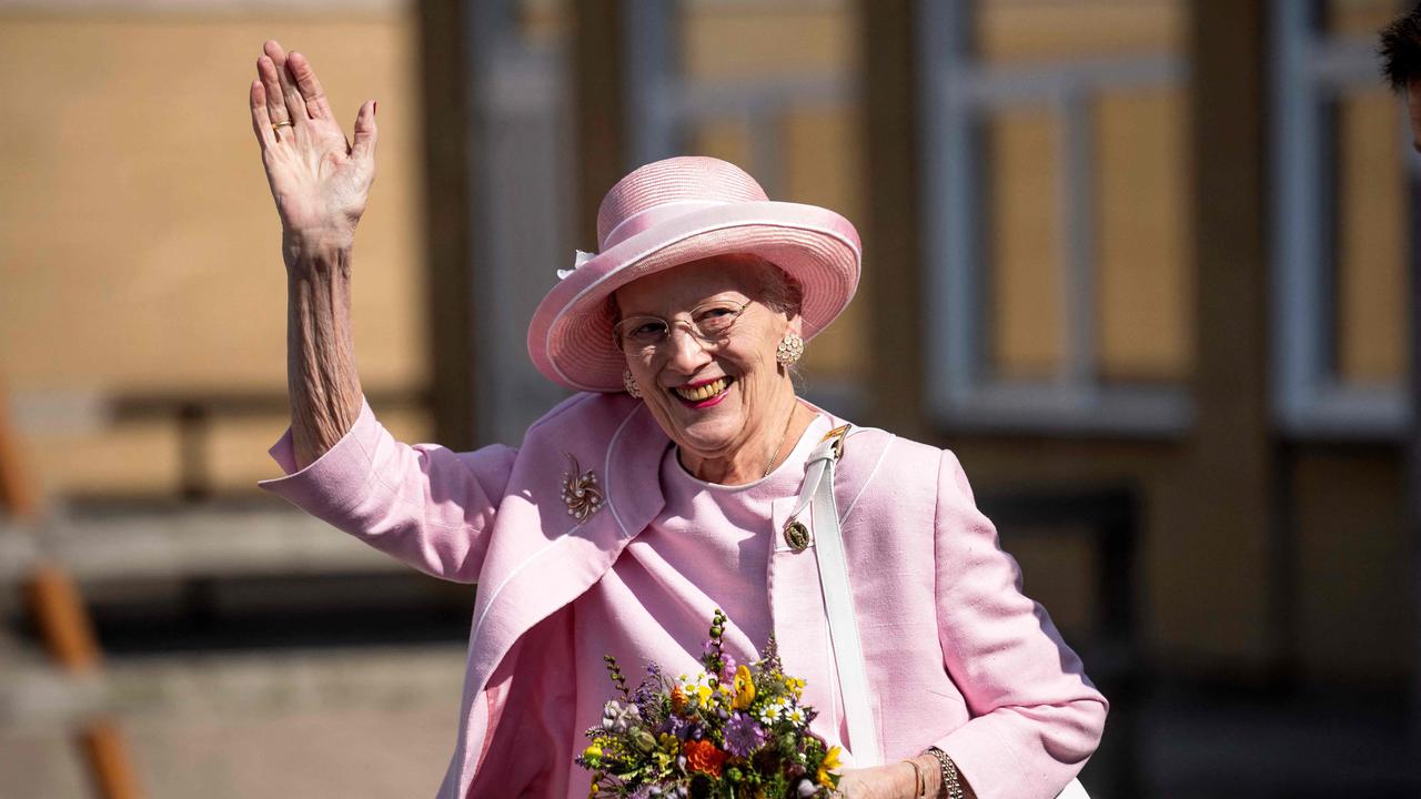 Queen Margrethe II of Denmark waves to onlookers as she visits Fredericia Municipality in 2023. Picture: AFP