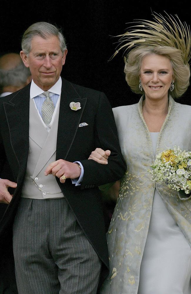 In 2005, Prince Charles finally married the love of his life Camilla, the Duchess of Cornwall, at St George’s Chapel in Windsor. Picture: AFP