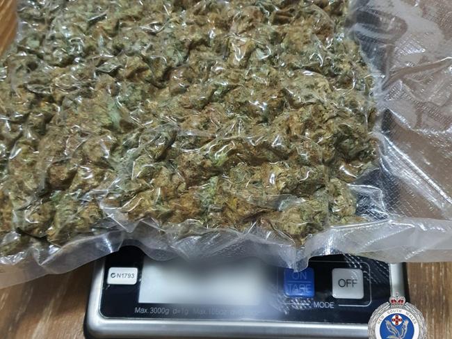 Masters-Whitehouse supplied 9kg of cannabis to an undercover operative. Picture: NSW Police.