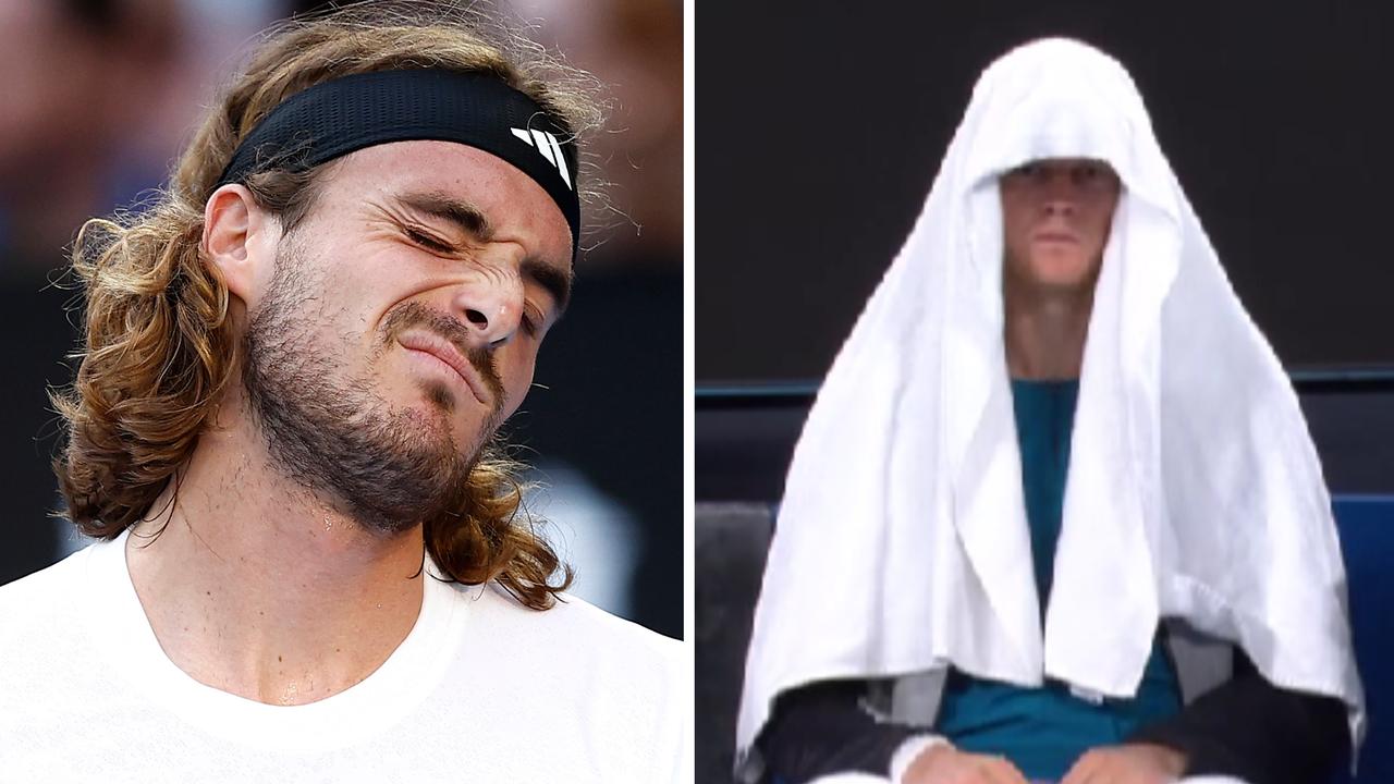 Stefanos Tsitsipas e Janik Sener, sono partiti in attesa.