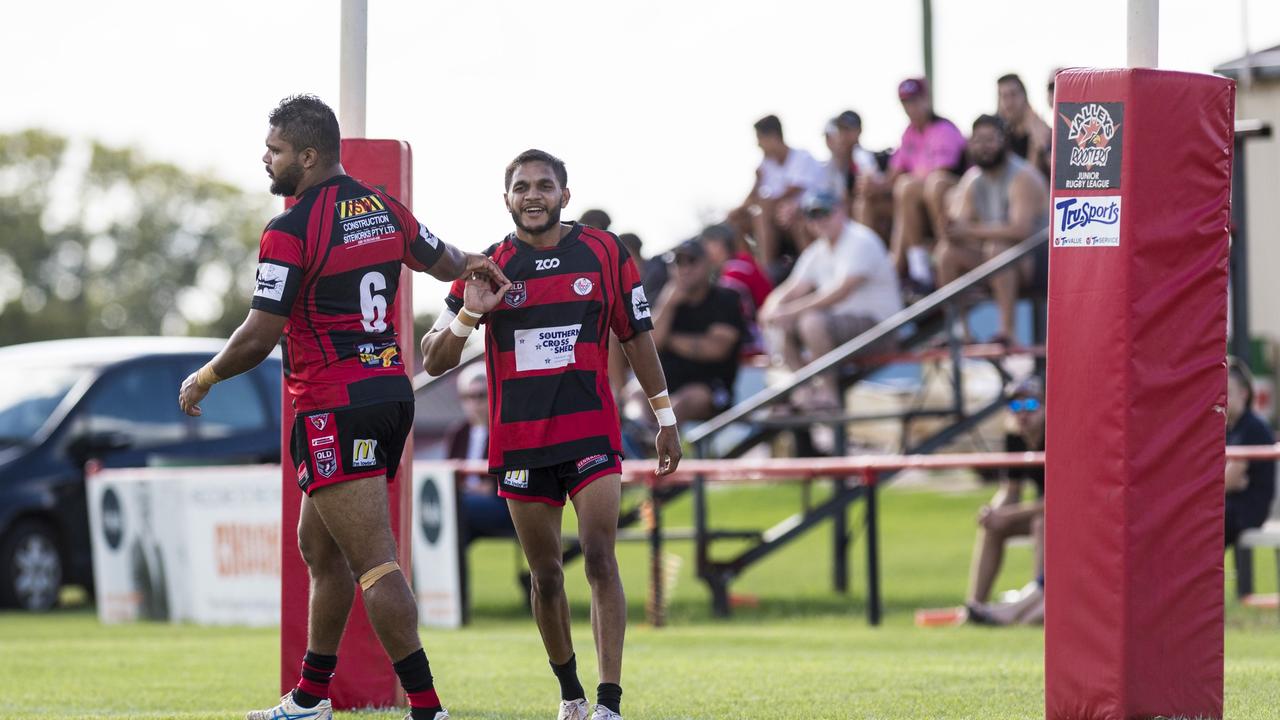 Valleys players Dwayne Duncan (left) and Alex Hinch. Picture: Kevin Farmer