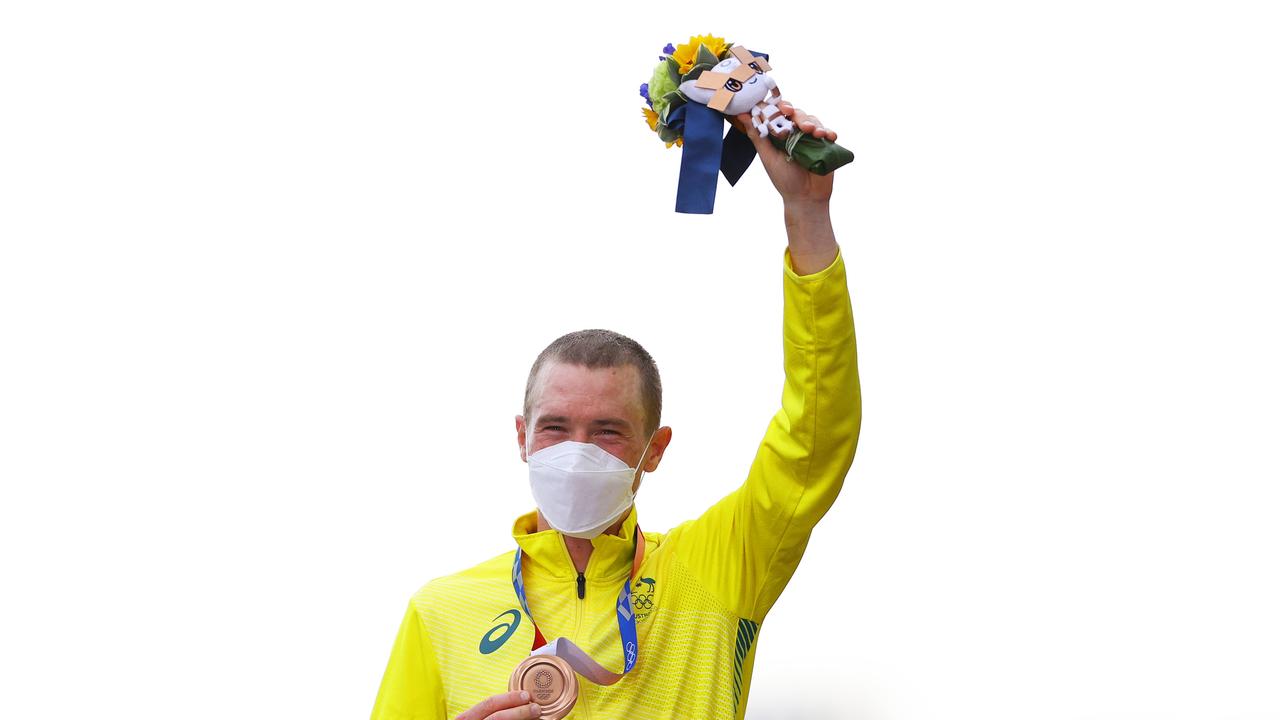 Rohan Dennis wins bronze in Tokyo on July 28, 2021. Picture: Tim de Waele/Getty Images