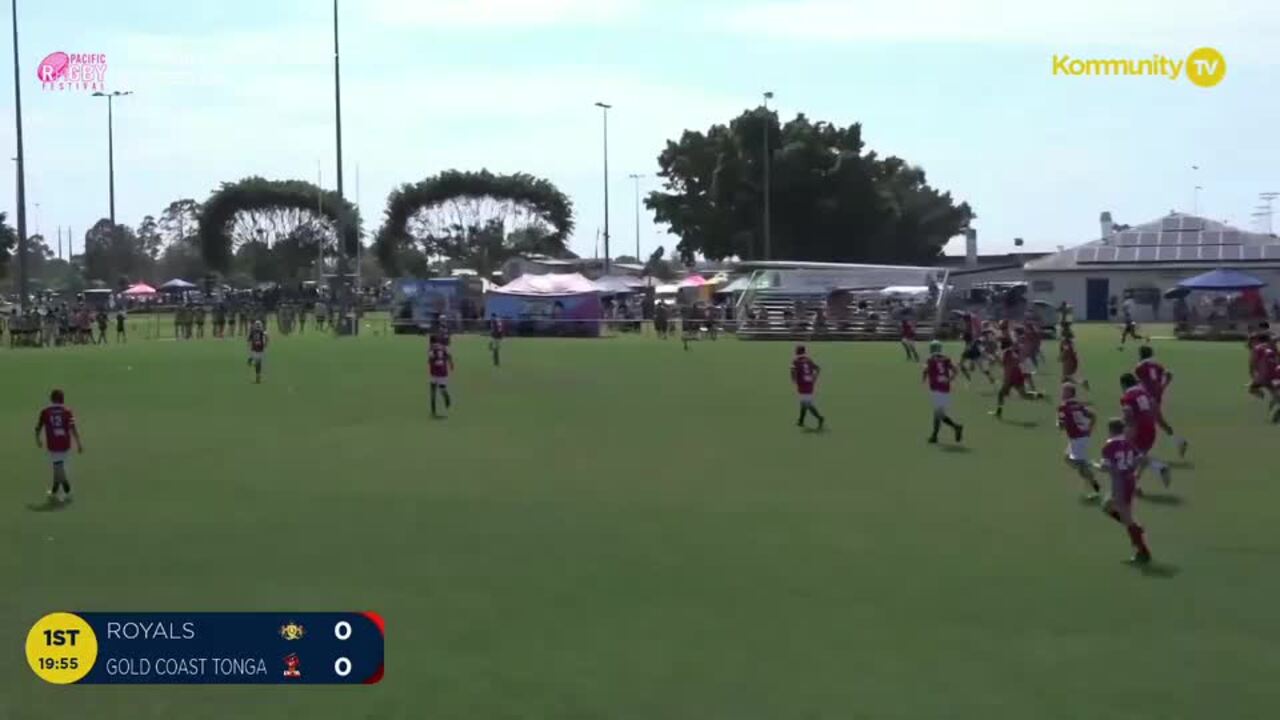 Replay: Queensland Royals v Gold Coast Tonga (U12) - 2024 Pacific Youth Rugby Festival Day 2