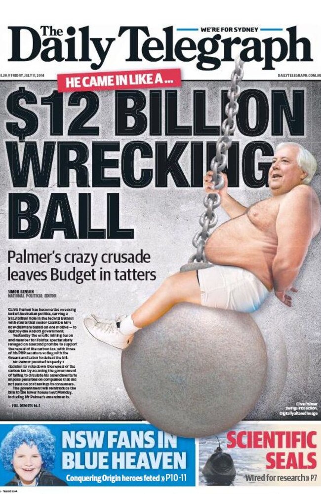 The stuff of nightmares … The cover of today’s &lt;i&gt;Daily Telegraph&lt;/i&gt;.