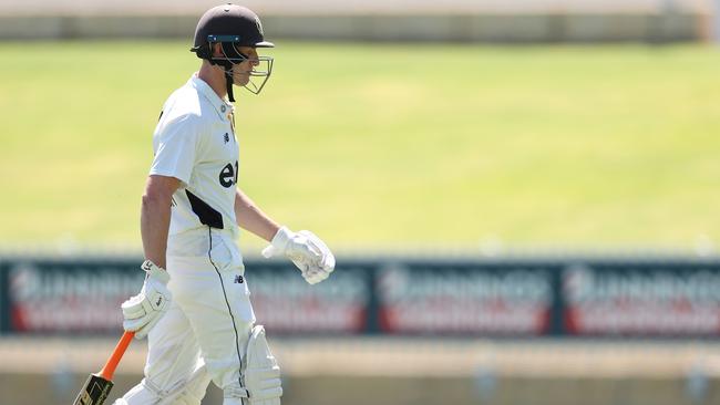 Cameron Bancroft has 10 runs in four innings to begin the red-ball season as his Test hopes dwindle. Picture: Paul Kane / Getty Images