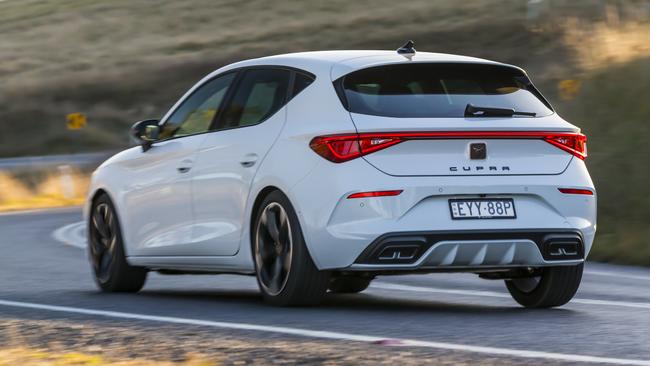 The Cupra Leon V borrows from VW’s parts catalogue.