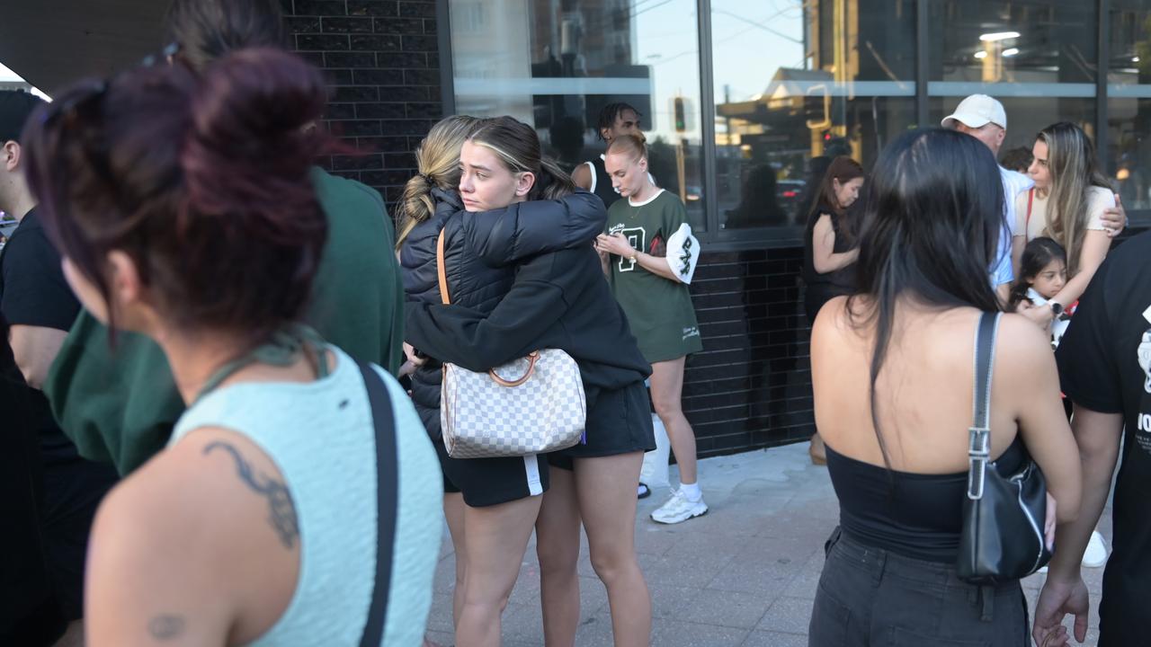 Scenes at Bondi Junction where a man killed four people at Westfield Shopping Centre. Photo Jeremy Piper