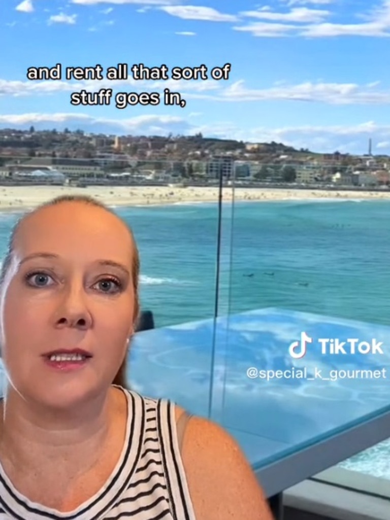 She asked viewers if they would pay $68 for pasta. Picture: TikTok/special_k_gourmet